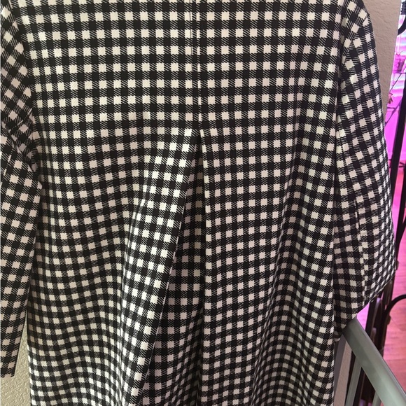 Chico's Black and White Gingham Button Down Jacket - Picture 5 of 12